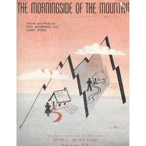The Morningside of the Mountain Sheet Music 1951 Dick Manning Larry Stock Uke